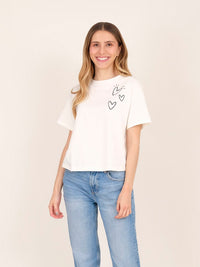T-shirt La vida es ahora - Ivory