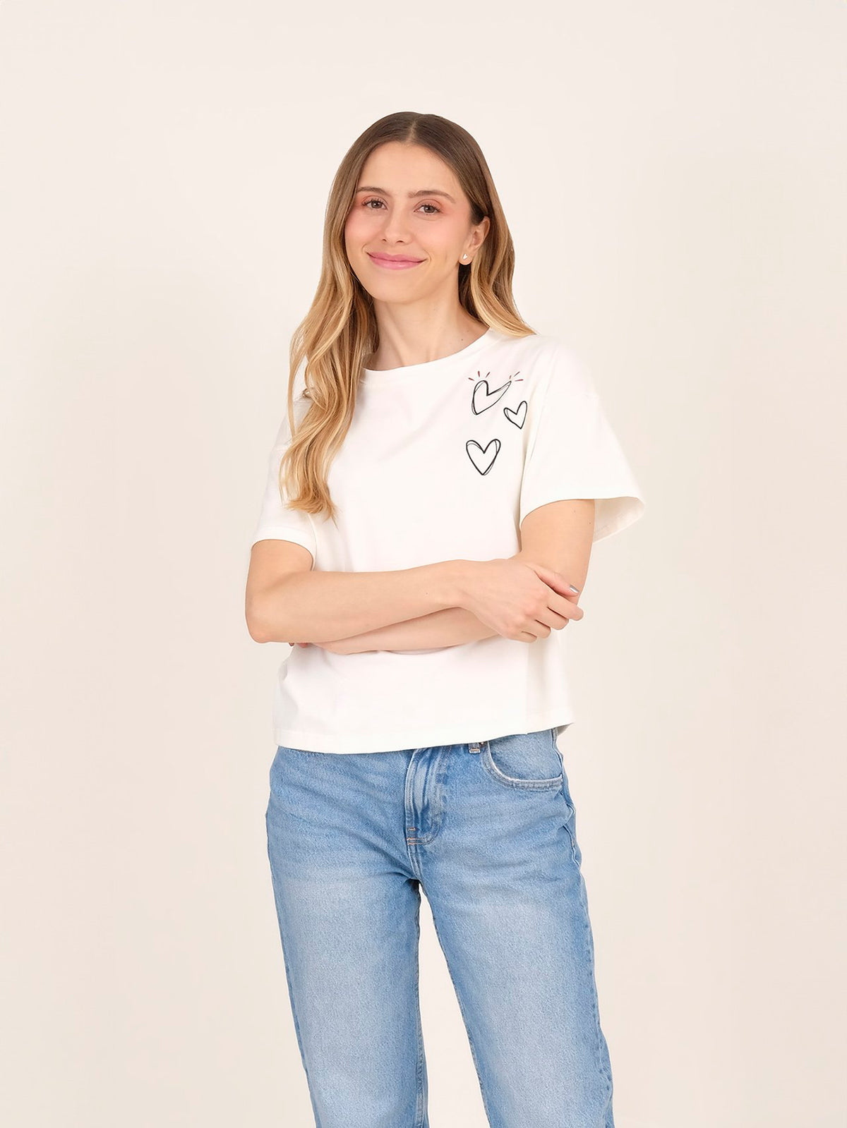 T-shirt La vida es ahora - Ivory