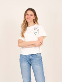 T-shirt La vida es ahora - Ivory
