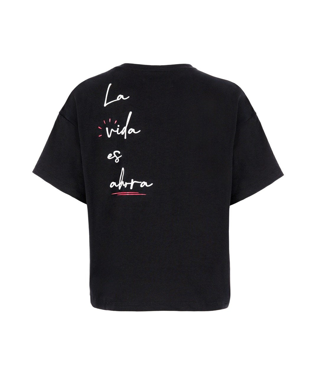 T-shirt La vida es ahora - Black