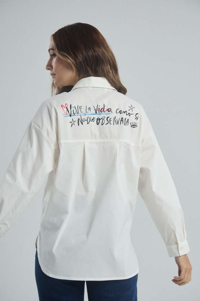 Shirt Como si nadie Observara - Ivory