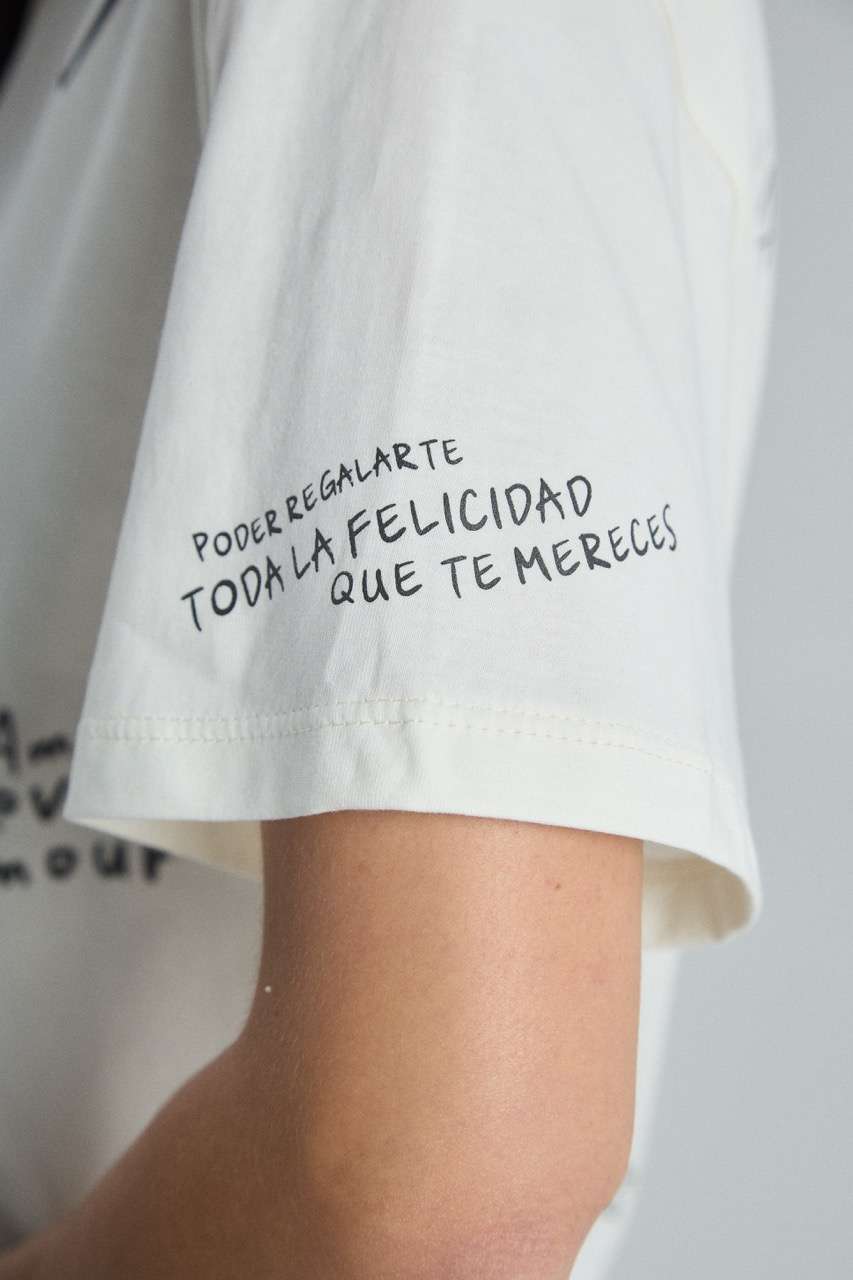 T-shirt Feel like home - Ivory