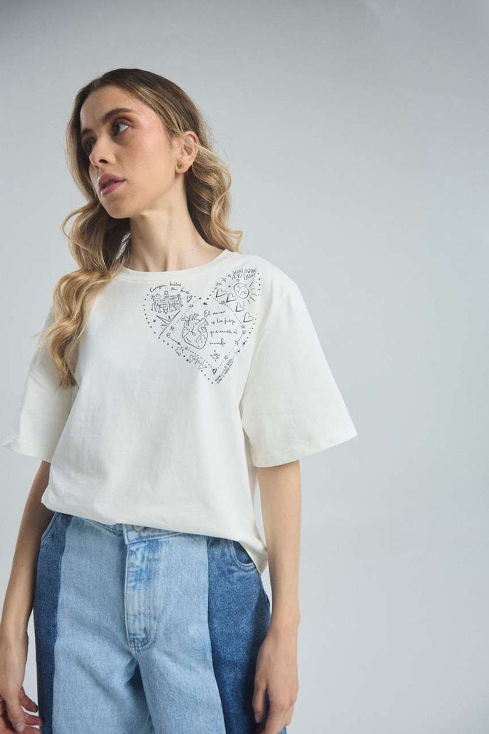T-shirt Brillas bonito - Ivory