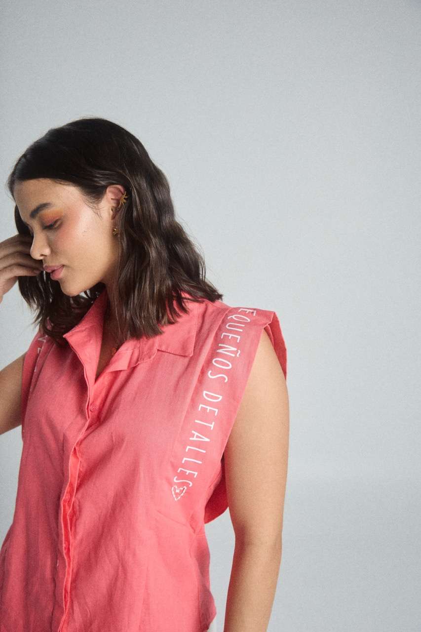 Shirt Pequeños detalles - Coral