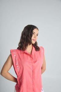 Shirt Pequeños detalles - Coral