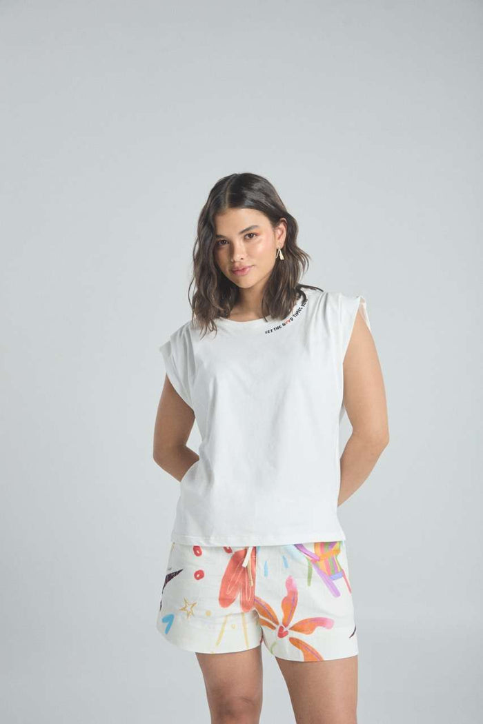 T-shirt Feel good - Ivory