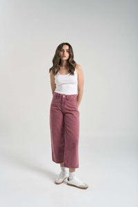 Jeans Bolsillos corazones - Red wine