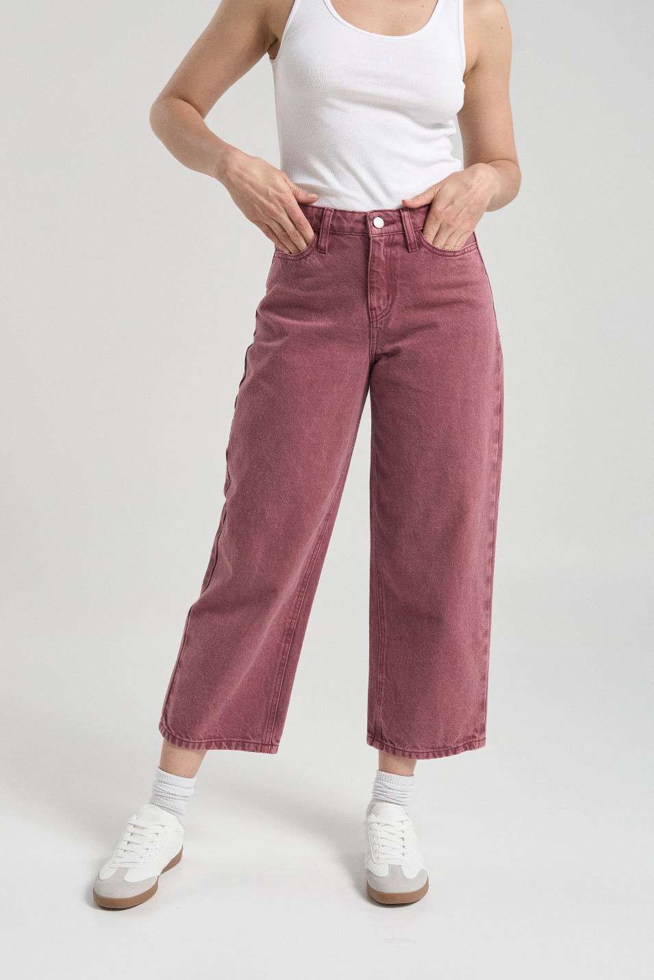 Jeans Bolsillos corazones - Red wine