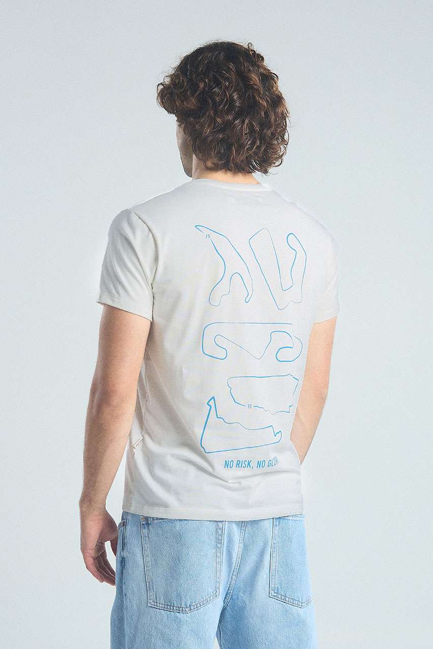 T-shirt Pistas Hombre - Ivory
