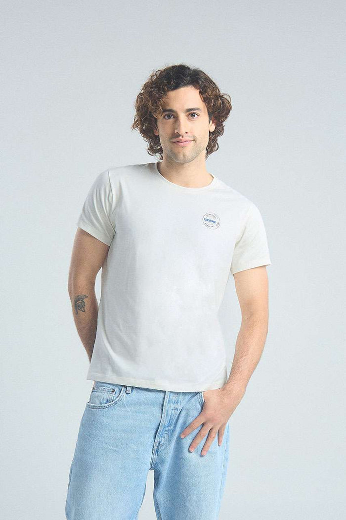 T-shirt Rompiendo limites Hombre - Ivory