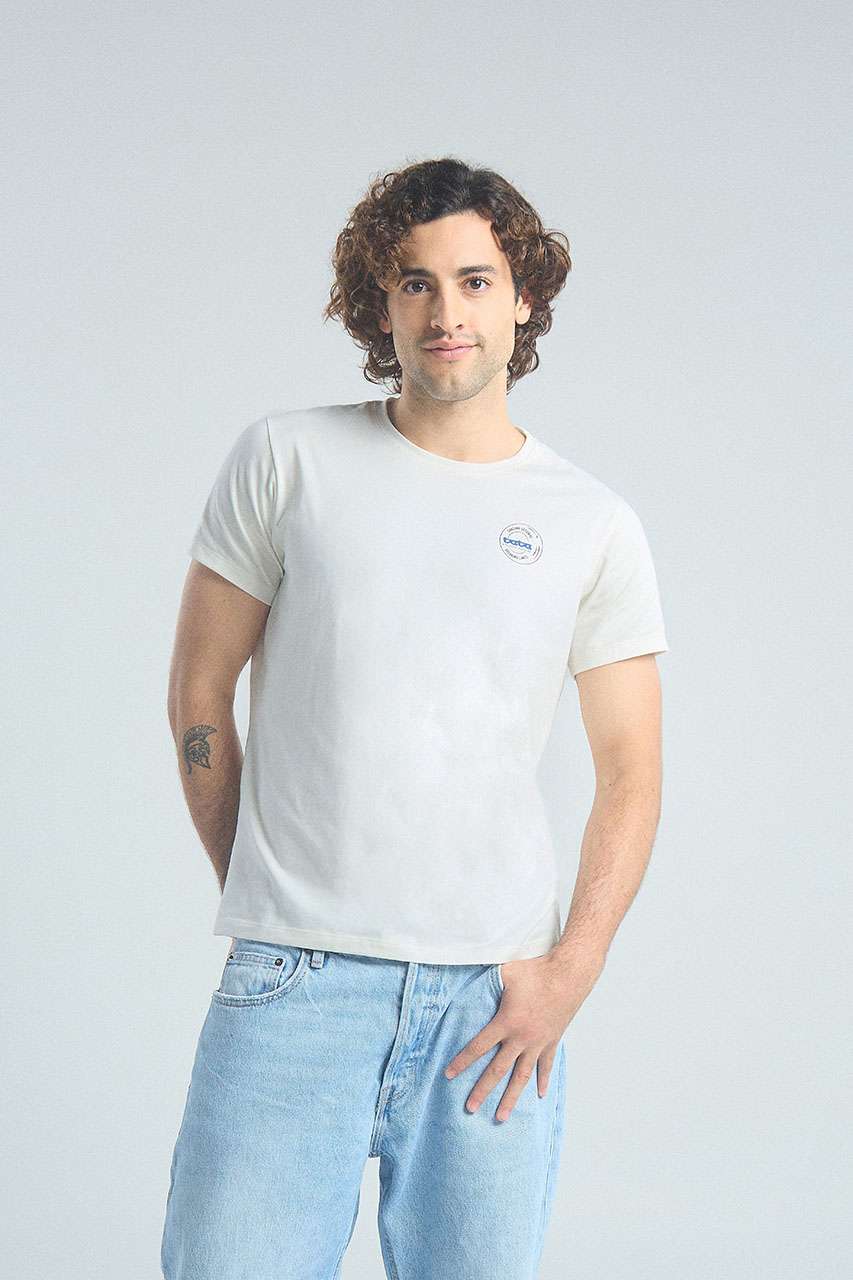 T-shirt Rompiendo limites Hombre - Ivory