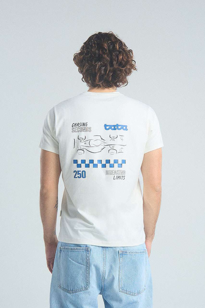 T-shirt Rompiendo limites Hombre - Ivory