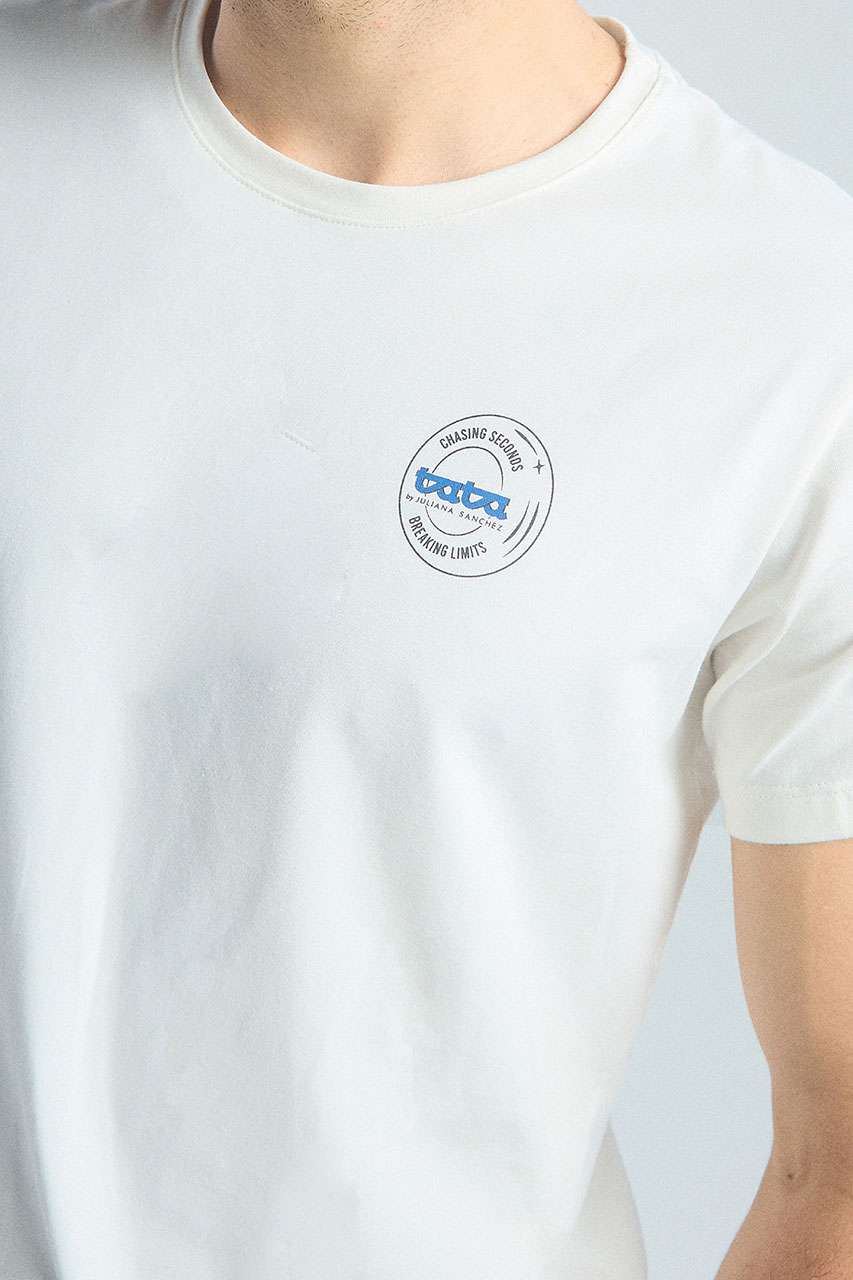 T-shirt Rompiendo limites Hombre - Ivory