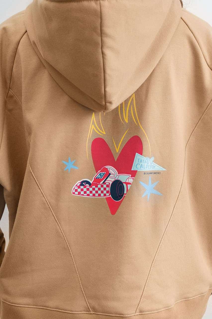 Jumper Corazón en llamas - Brown