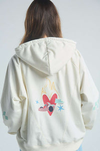 Jumper Corazón en llamas - Ivory