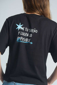 T-shirt Vive tu sueño - Black