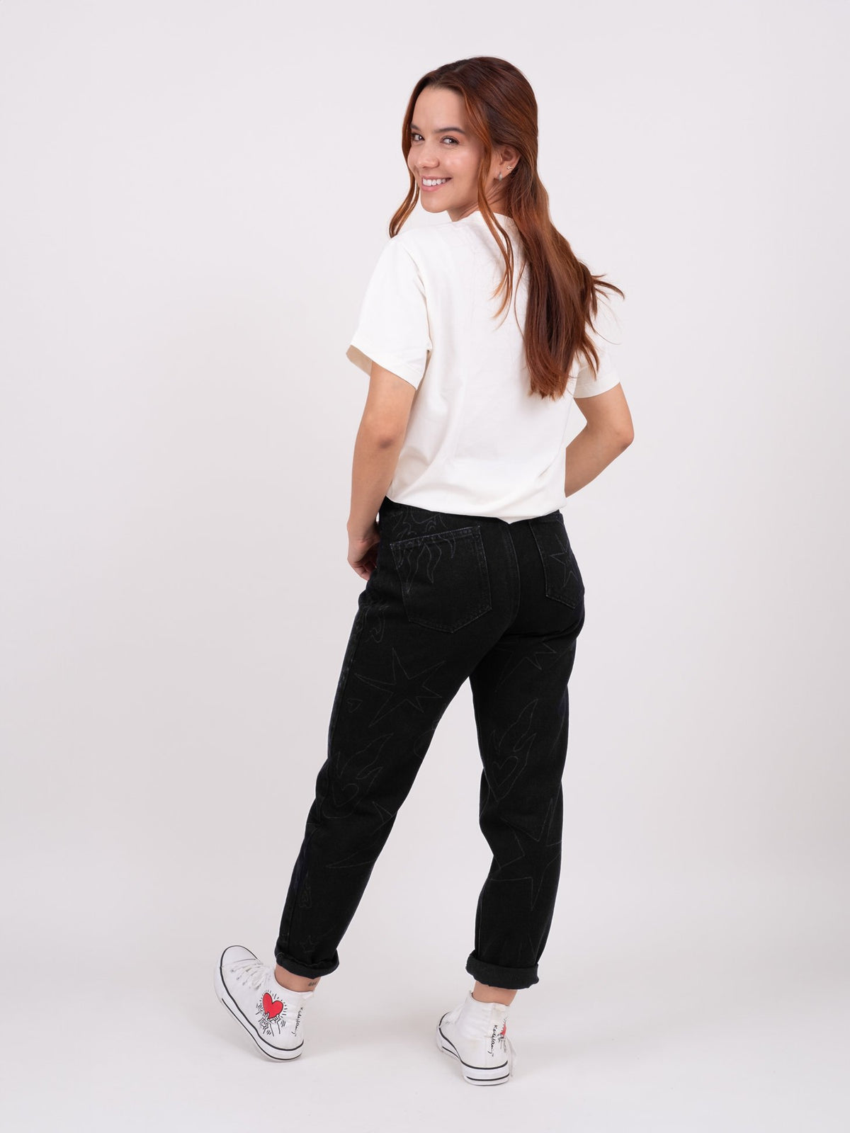 Jeans On fire - Black