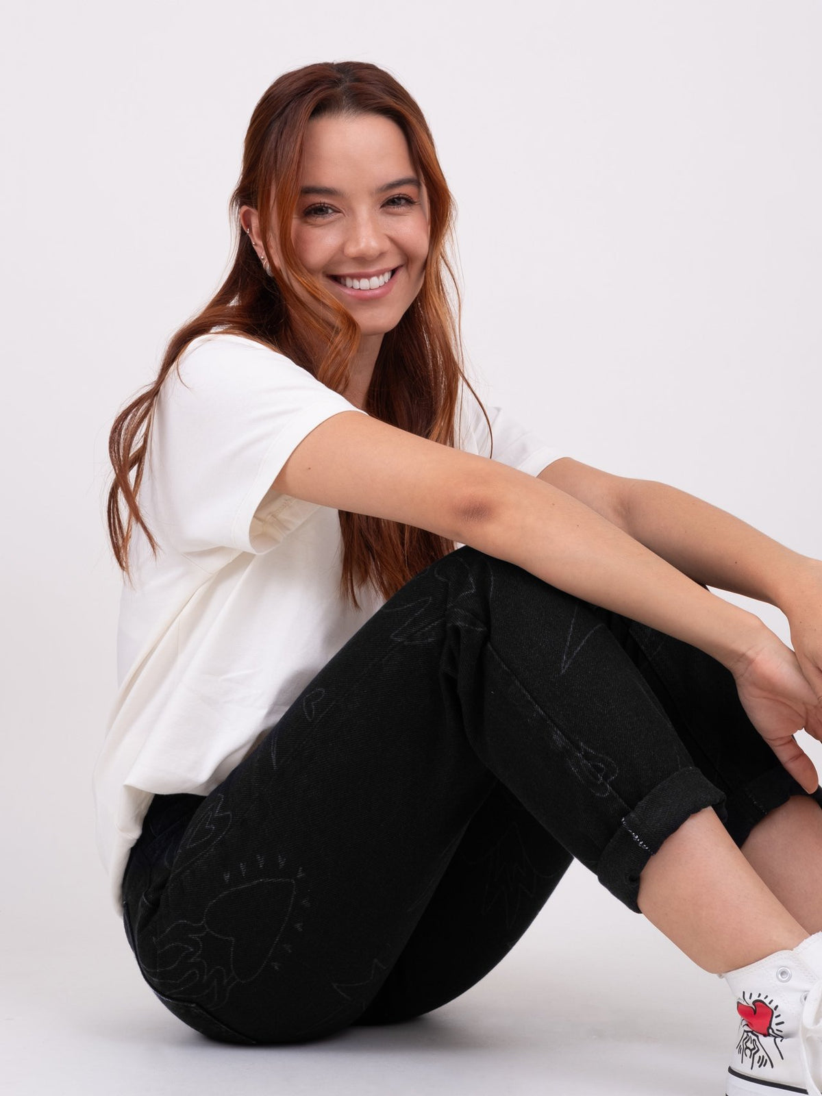 Jeans On fire - Black