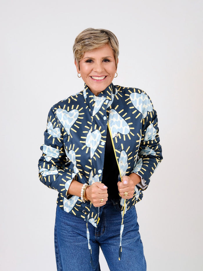 Jacket Corazón radiante - Blue