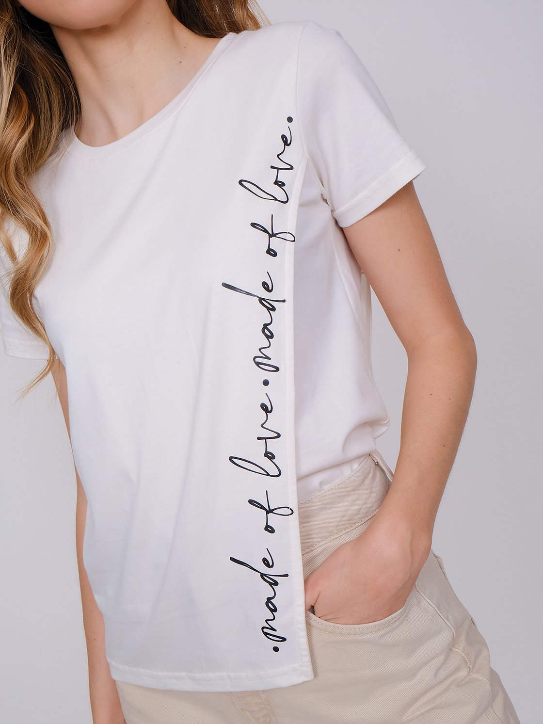 T-shirt Made of love - Ivory