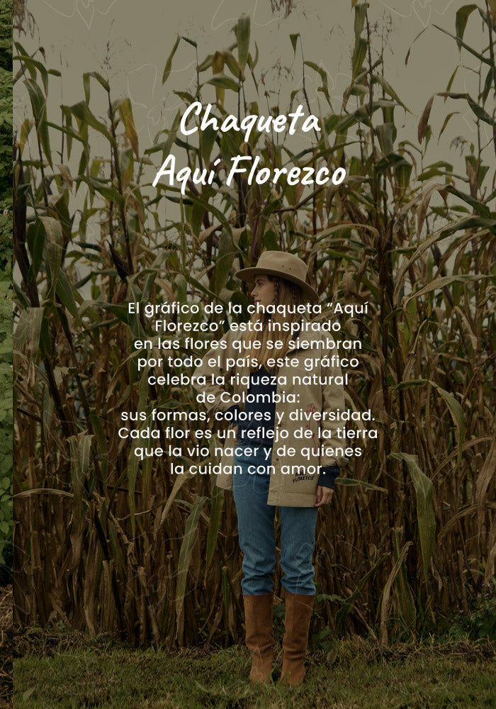 Jacket Aquí florezco - Khaki
