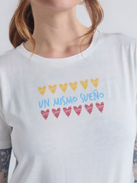 T-shirt Un mismo sueño - Ivory