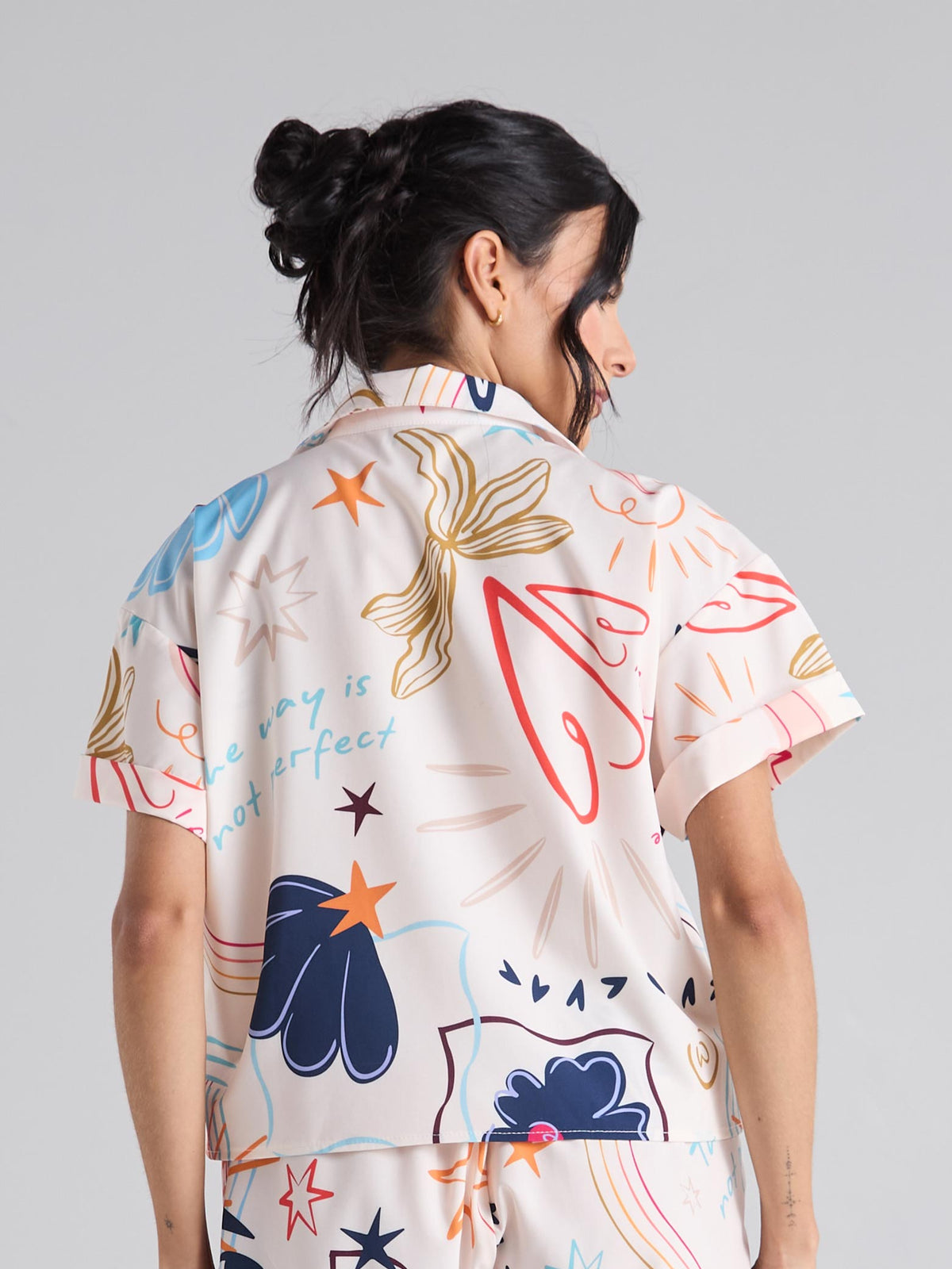 Shirt Happy life - Ivory