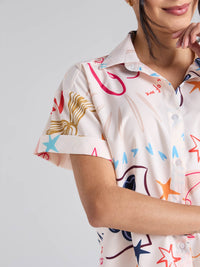 Shirt Happy life - Ivory