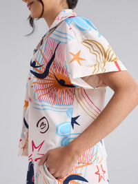 Shirt Happy life - Ivory