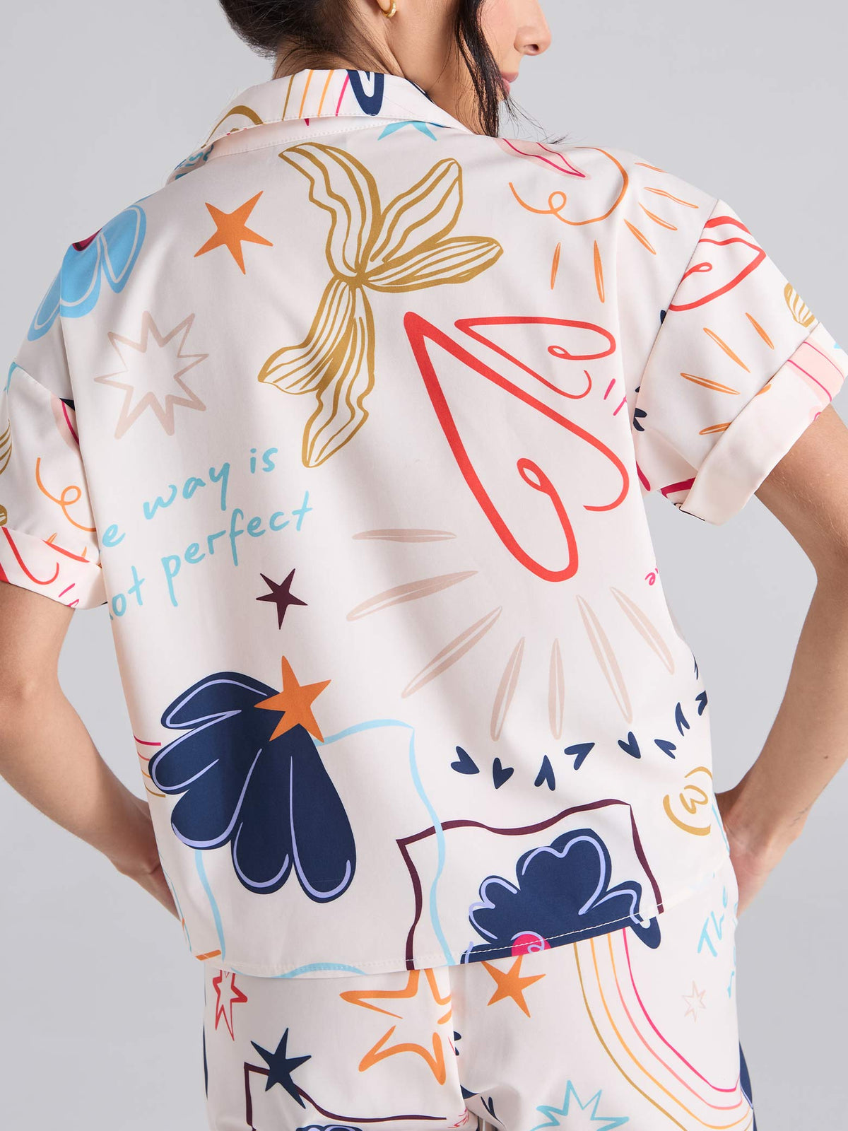 Shirt Happy life - Ivory