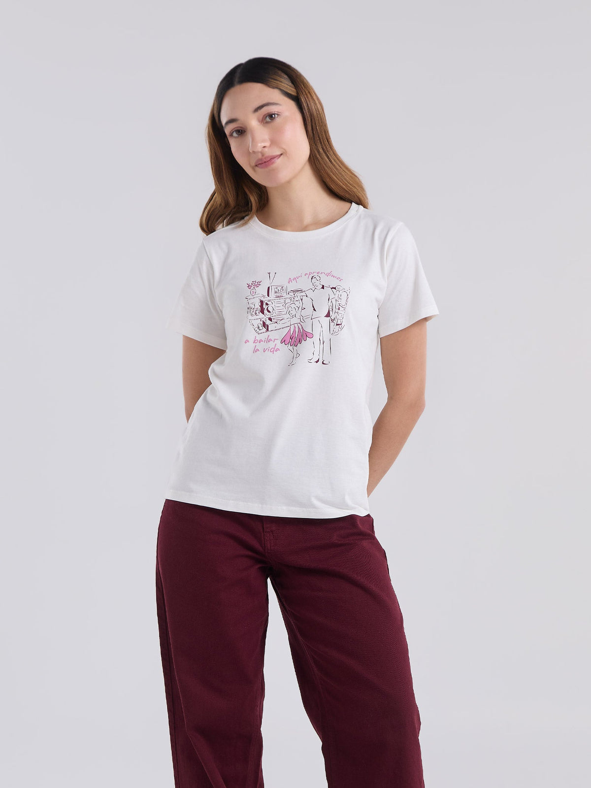 T-shirt Bailar la vida - Ivory