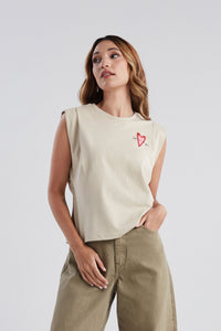 T-shirt Late mi corazón - Sand