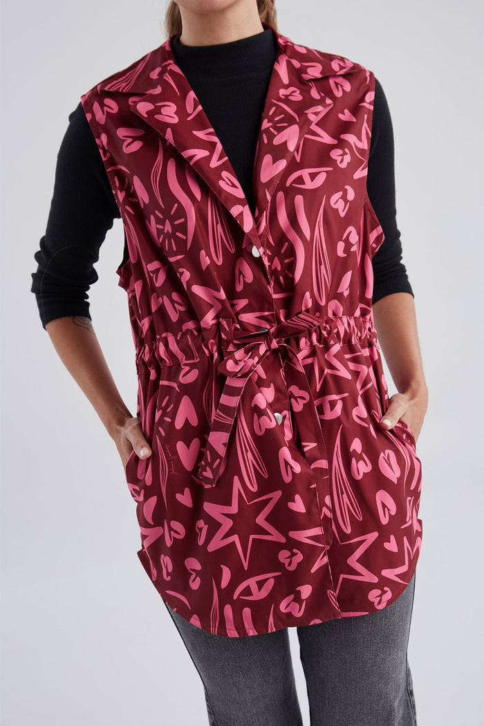 Vest There for you - Burgundy