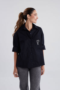 Overshirt Made of love - Dark Blue