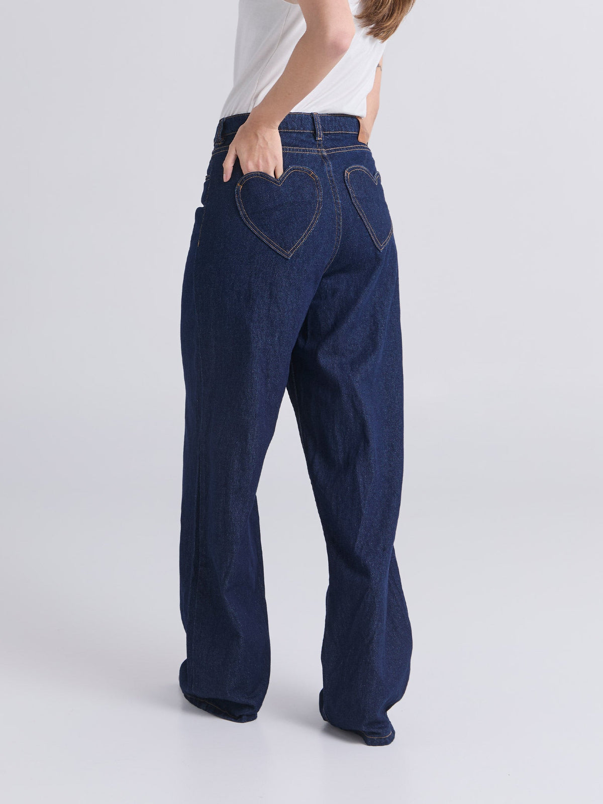 Jeans Bolsillos - Azul
