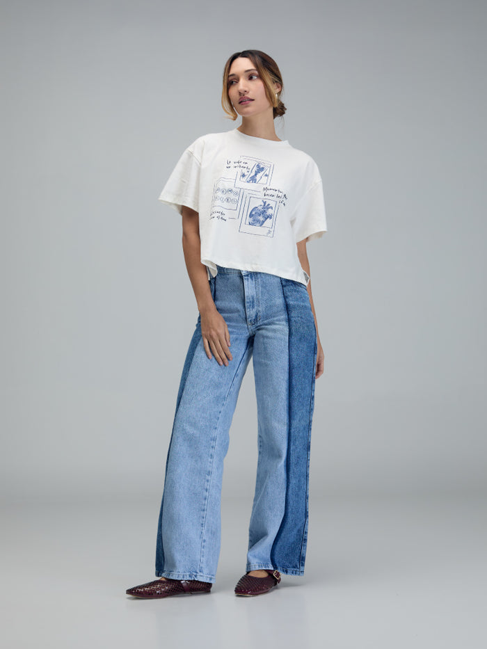 T-shirt Instantes - Ivory