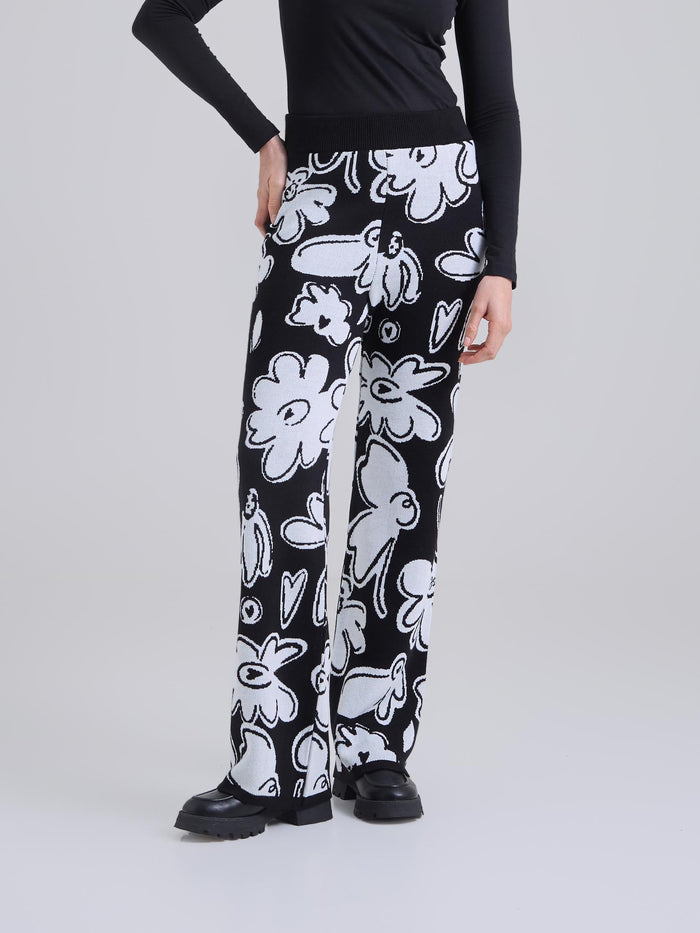 Pants Tejido garden - Black