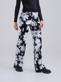 Pants Tejido garden - Black