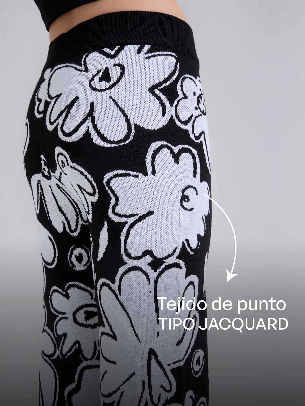 Pants Tejido garden - Black