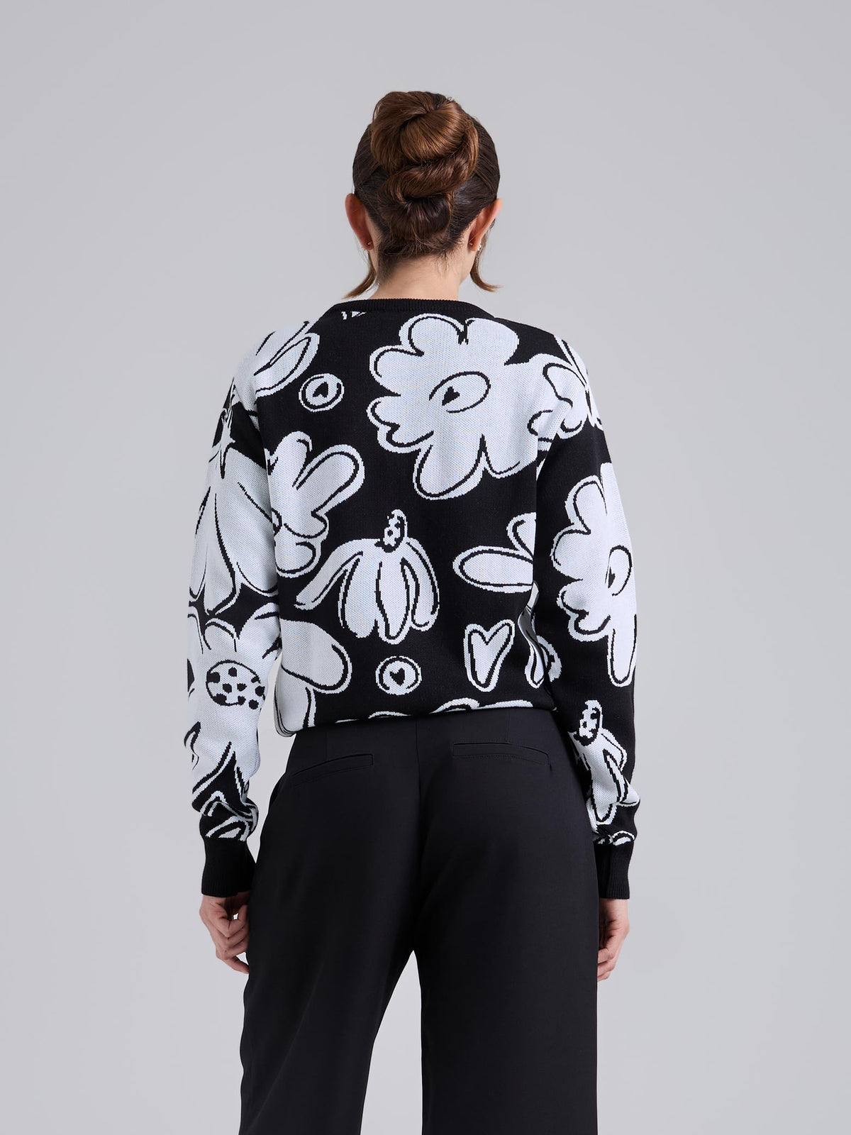 Jumper Tejido garden - Black