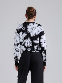 Jumper Tejido garden - Black