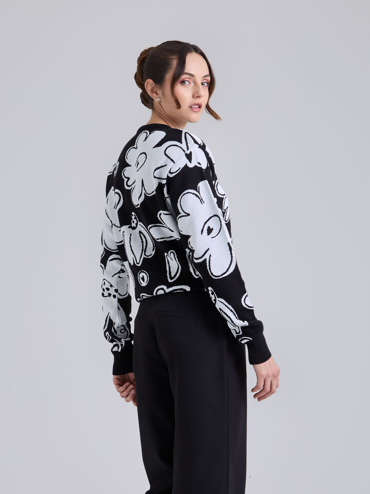 Jumper Tejido garden - Black