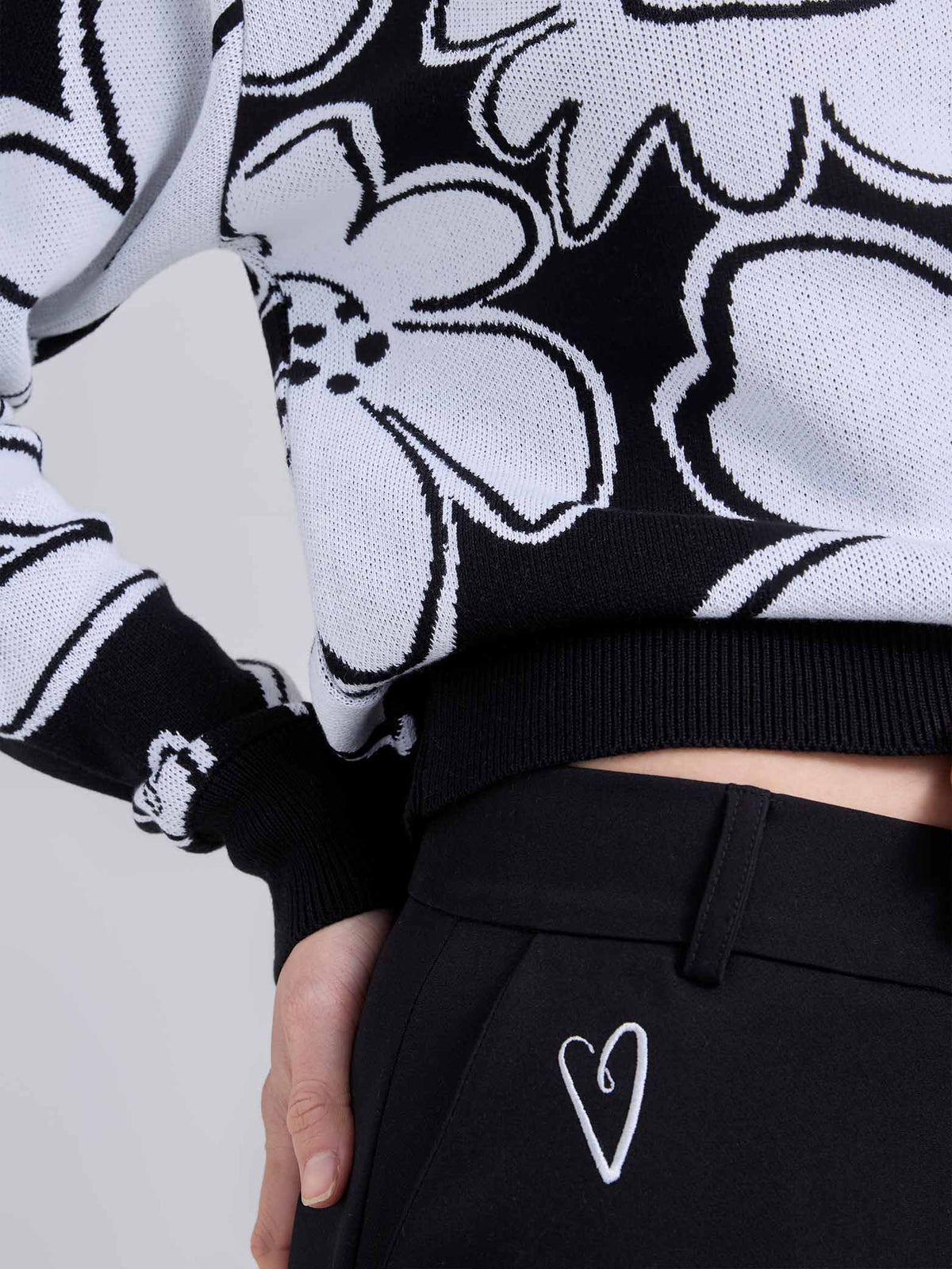 Jumper Tejido garden - Black