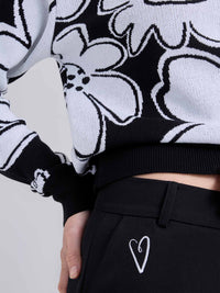 Jumper Tejido garden - Black