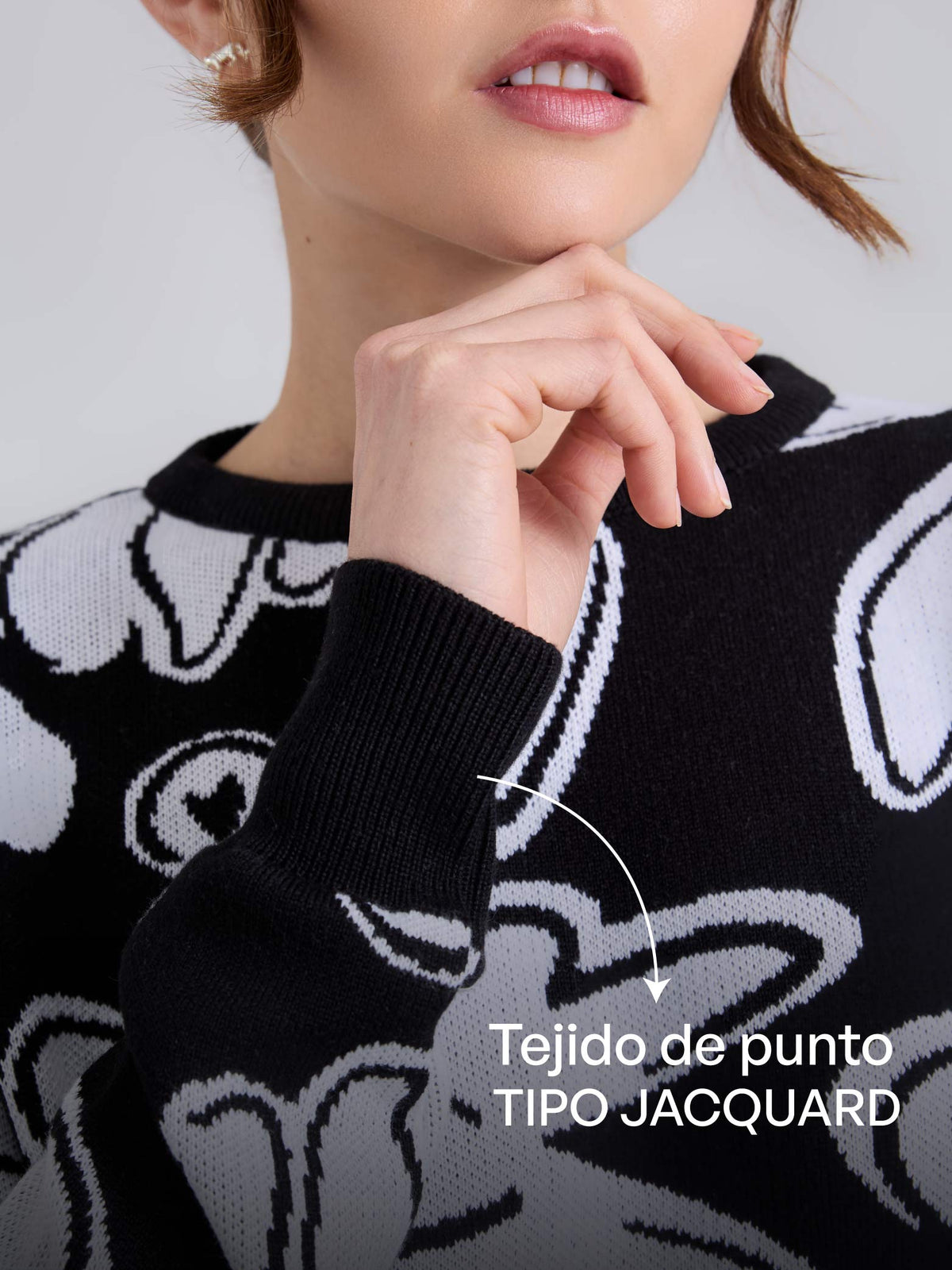 Jumper Tejido garden - Black