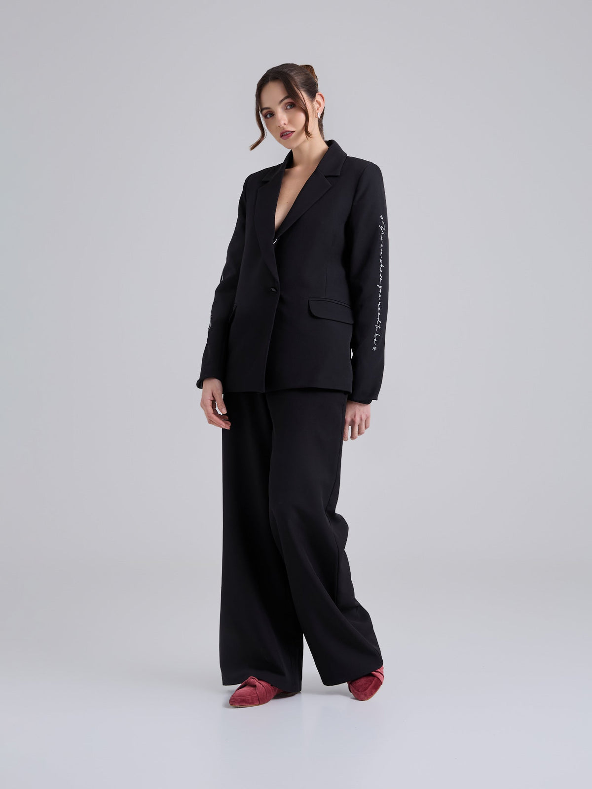 Blazer Bordado - Black