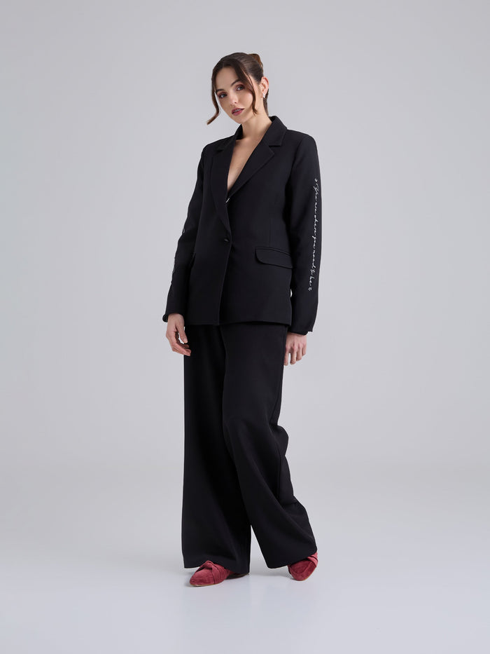Blazer Bordado - Black