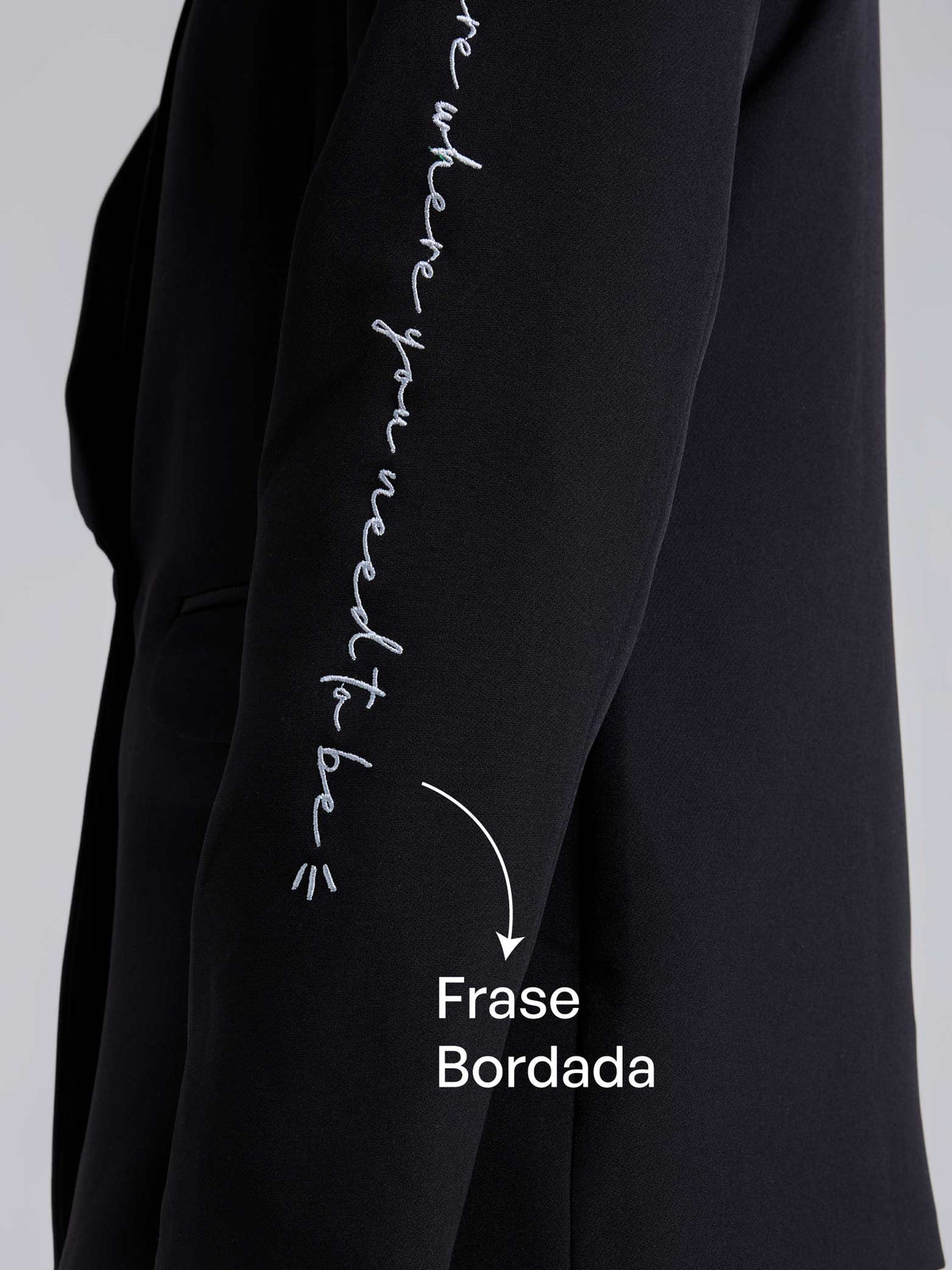 Blazer Bordado - Black