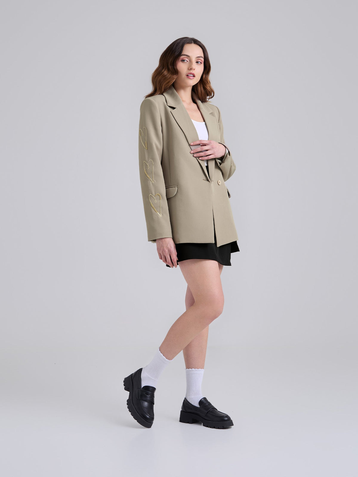 Blazer Bordado - Khaki