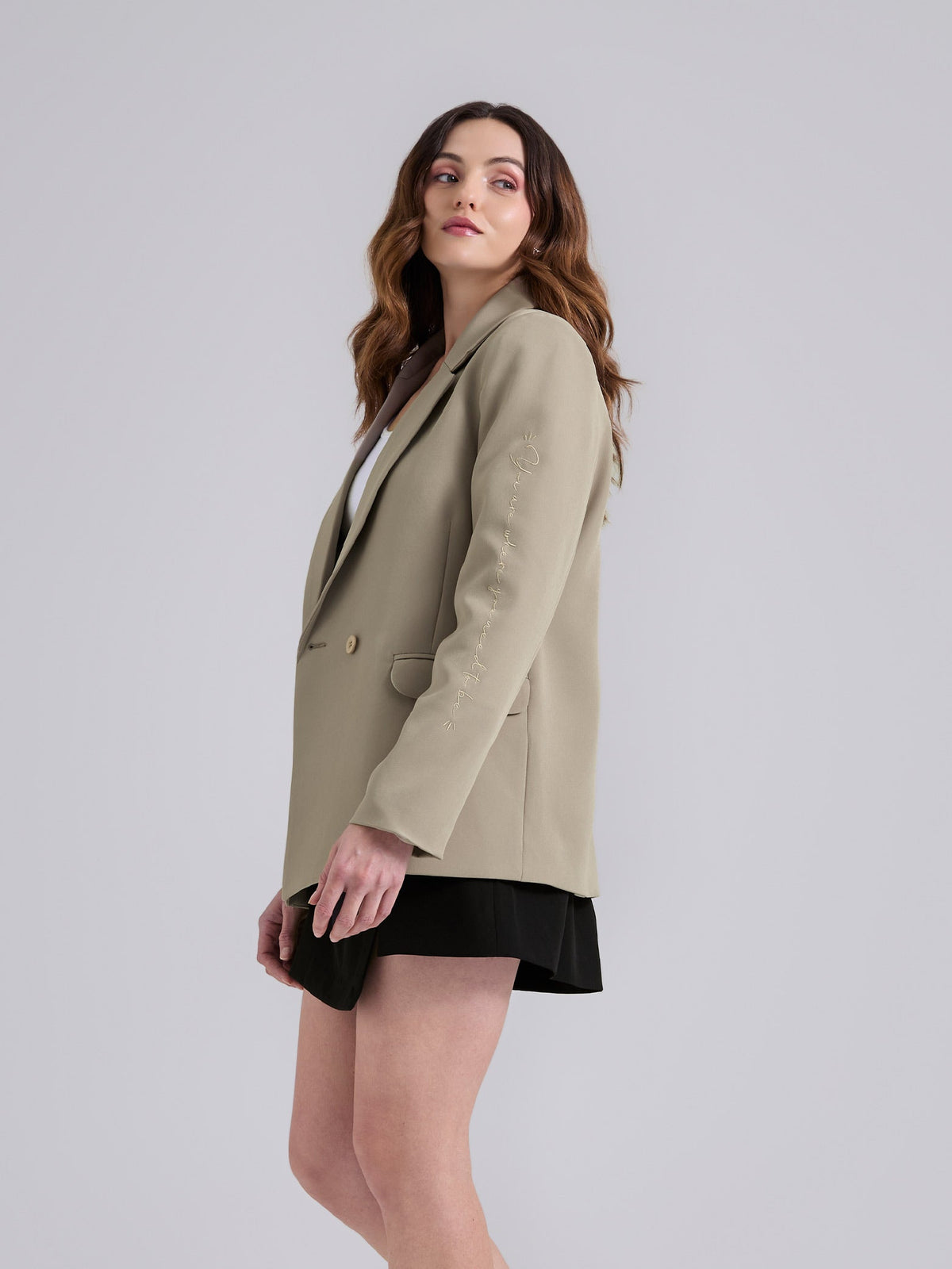 Blazer Bordado - Khaki
